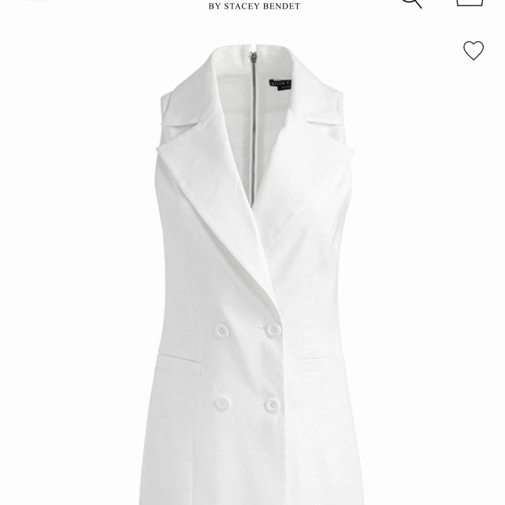 Alice + Olivia Off-White Double-Breasted Dress